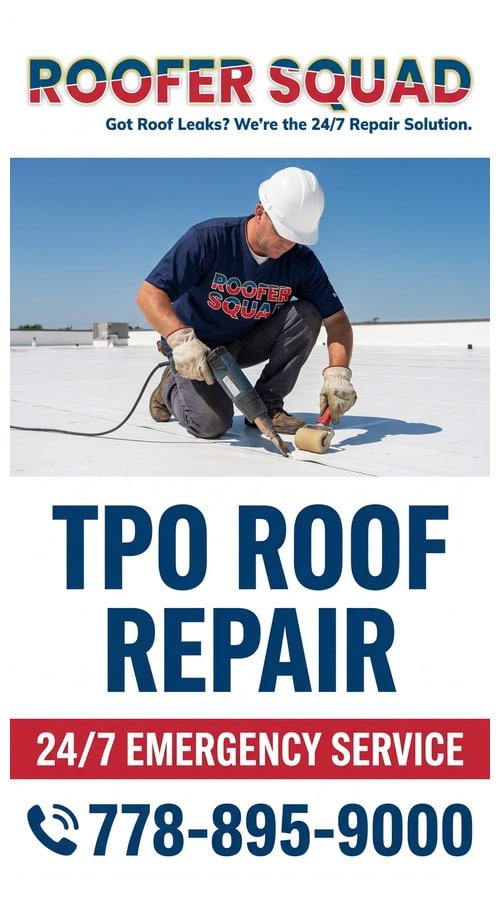 Vancouve Roofer Squad TPO Roof Repair