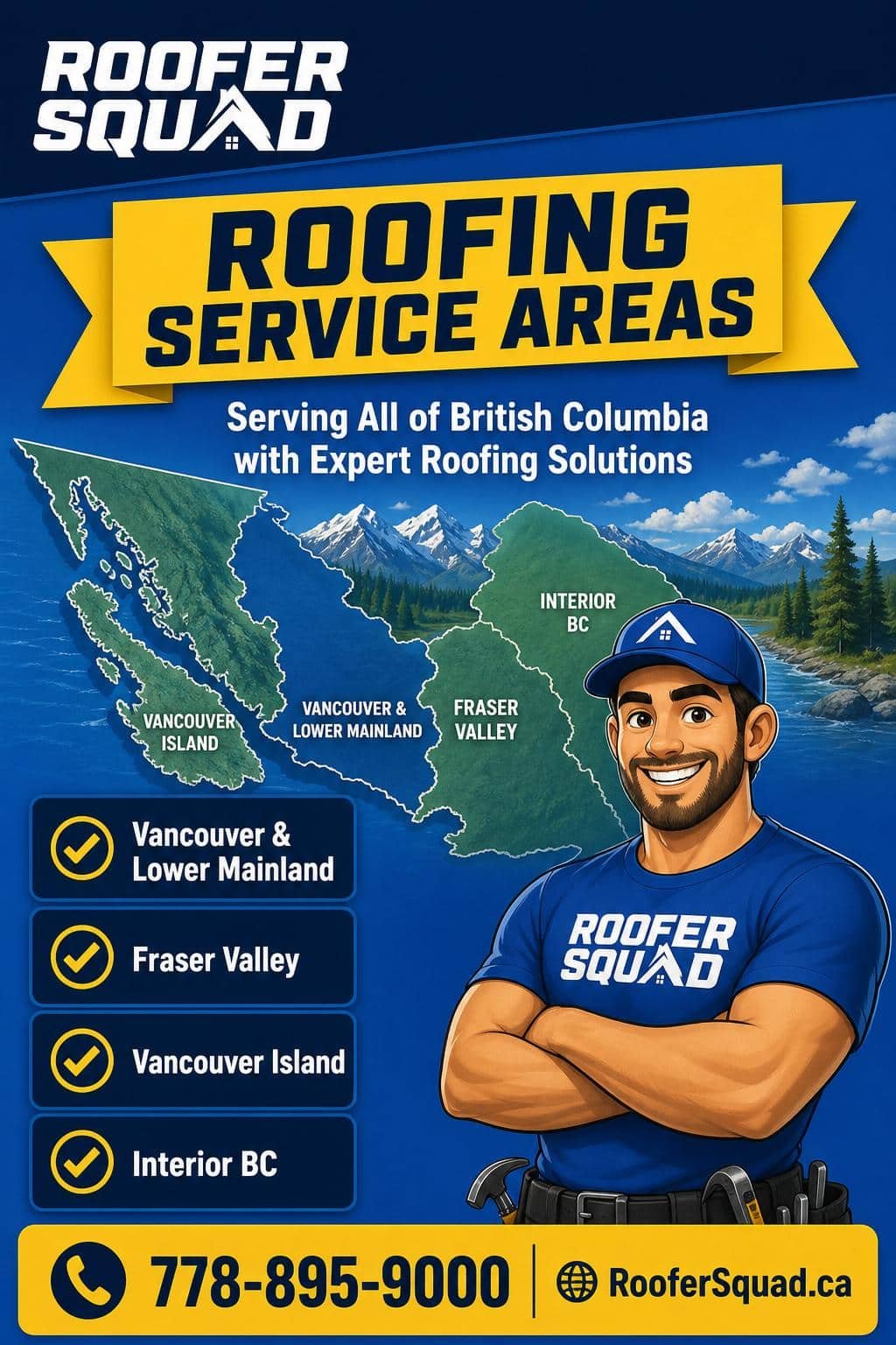 Vancouve Roofer Squad Roofing Service Areas